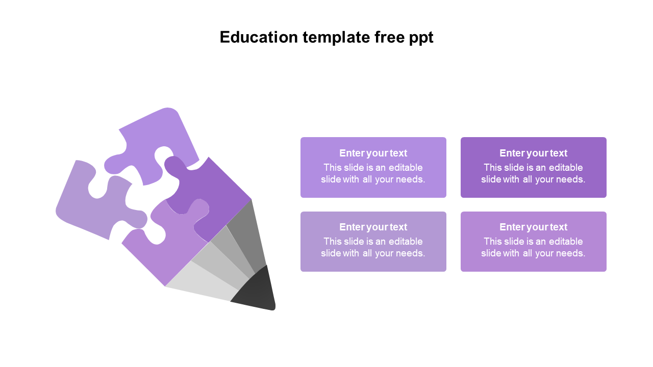 education template free ppt-purple